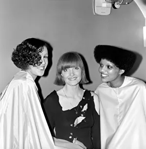 Hair Fashion Talk. L / R Bernadette (one eyed wave), Liz Batchelor (bob with fringe
