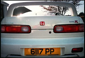 Honda Prints: Hairdresser Phillip Polittis Honda Integra Type R car December 1998