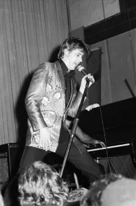 01232 Prints: Bill Haley & The Comets in concert. Shakin Stevens performing on stage