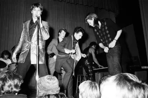 01232 Prints: Bill Haley & The Comets in concert. Shakin Stevens performing on stage
