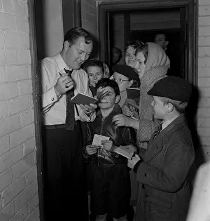Bill Haley on his first visit to England which was largely sponsored by the Daily Mirror