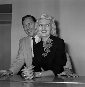 Bill Haley on his first visit to England which was largely sponsored by the Daily Mirror