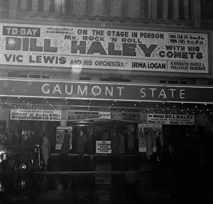 Bill Haley on his first visit to England which was largely sponsored by the Daily Mirror