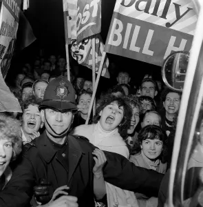 Bill Haley on his first visit to England which was largely sponsored by the Daily Mirror