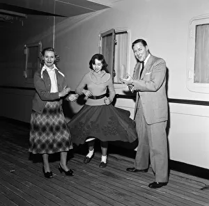 Bill Haley on his first visit to England which was largely sponsored by the Daily Mirror