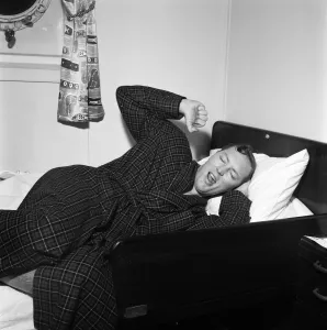 Bill Haley on his first visit to England which was largely sponsored by the Daily Mirror