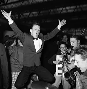Bill Haley on his first visit to England which was largely sponsored by the Daily Mirror
