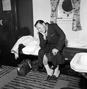 Bill Haley on his first visit to England which was largely sponsored by the Daily Mirror
