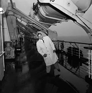 Bill Haley on his first visit to England which was largely sponsored by the Daily Mirror