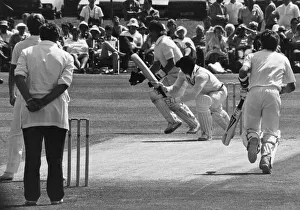 Hamshires Gordon Greenidge excutes a perfect reverse sweep that delighted the fans
