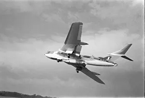 Handley Page Victor bomber with Blue Steel atomic missile at RAF Wittering near