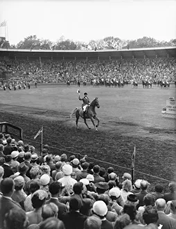 Grandstand Prints: Hans Klas Wikne seen here carrying the Olympic torch at the opening ceremony of the 1956