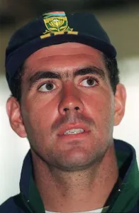 South Africa Prints: Hanse Cronje South African Cricket Captain at Edgebaston Cricket ground in Birmingham