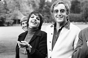 The happy couple, Liza Minnelli and Peter Sellers photographed at Shepperton Studios