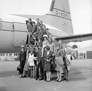 Ten happy couples left on a special plane from Lympne airport for Paris