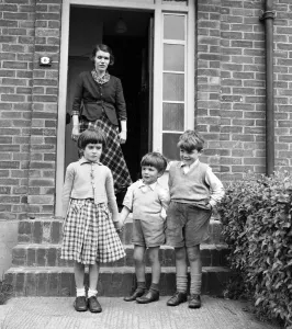 The happy faces of three little children - faces that their parents James