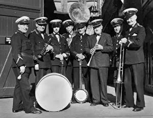 The Happy Wanderers, a troupe of imported London buskers Circa 1959