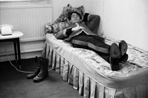 A hard days work for actor Richard Warwick who is playing Bumbo Bailey in the film