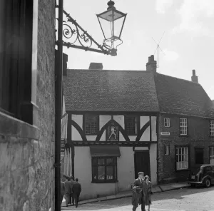 Lincoln Prints: The Harlequin, a late medieval timber framed house in Michaelgate, Lincoln, Lincolnshire