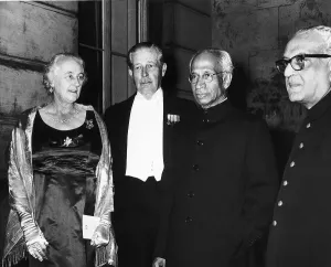 Harold Macmillan Conservative Party British Prime Minister with his wife Lady Dorothy Dr