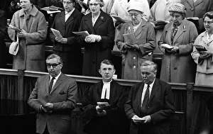 Harold Wilson and George Brown sing from the same song sheet at the traditional church