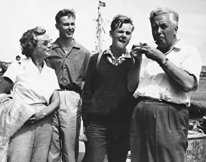 Sons Prints: Harold Wilson MP on holiday in the Scilly Islands with his family 1963