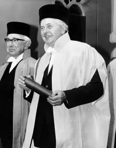 Harold Wilson Prime Minister of Great Britain at the Dome in Brighton to receive a