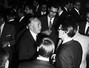 Harold Wilson Prime Minister visiting the Daily Mirror 1965