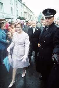 Harold Wilson Prime Minister and his wife at his son Robins wedding