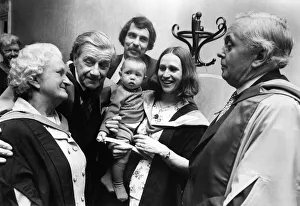 Harold Wilson and Vic Feather, Trade union leader at Open University Degree