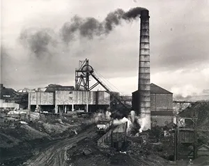 Harrington Colliery at Lowca on the Cumberland coast which was being threatened with