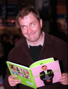 Harry Enfield November 1997 Signing copies of his book at James Thin