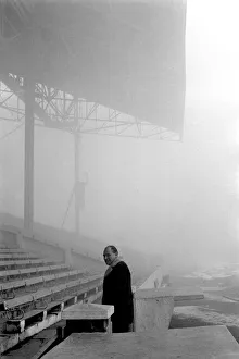00254 Prints: Harry Potts makes his way back into the stands after inspecting Manchester City