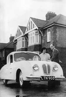 Hartlepool Borough Treasurer Mr John Hartley who has made a car to measure for his wife