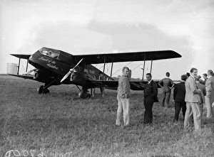 The De Havilland Dragon Trail of the Caribou with pilots Captain Leonard Reid