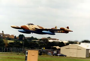 00352 Prints: A de Havilland Venom FB1 fighter-bomber aircraft taking off for the 1998 Sunderland