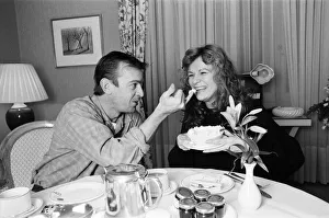 Cake Prints: Having tea at St James Club are Julie Walters and Ian Charleson. 6th February 1986