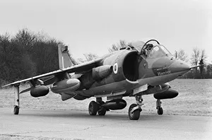 The Hawker Siddeley Harrier, the worlds first operational vertical take-off close