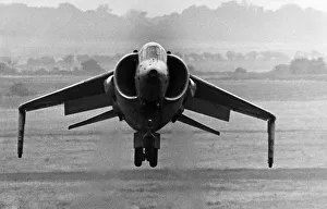 Norfolk Prints: A Hawker Siddeley Kestrel aircraft of the Royal Air Force in flight at a press day in