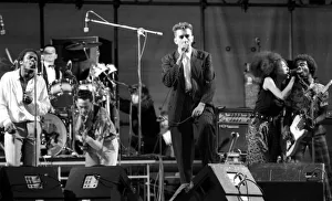 Hazel O Connor and The Specials performed on stage at the outdoor concert in aid of