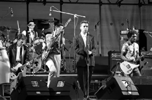 Hazel O Connor and The Specials performed on stage at the outdoor concert in aid of