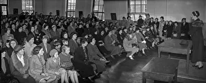 Meeting Prints: The Head Teacher of Hartfield Crescent (Hall Green) Senior School speaking to parents