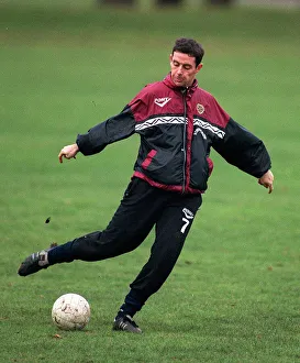 Tracksuit Prints: Heart of Midlothian footballer David Weir during a training session