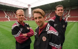Heart of Midlothian new team signings Jeremy Goss fron Norwich (left)