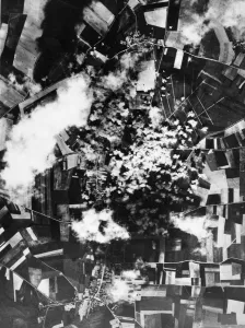 Usaaf Prints: One of the heaviest concentration of bombs ever delivered against single target by bomber