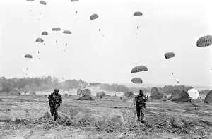 Heavy Equipment Drop Rehearsal April 1967 Regiment at Aldershot barracks go through