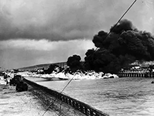Heavy flame-throwers for the defence of the English Channel ports were capable of
