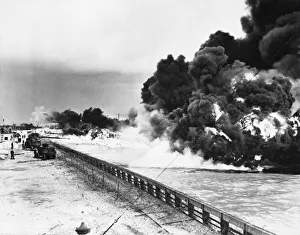 Heavy flamethrowers installed for the defence of English Channel ports