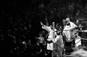 Heavy weight championship of the World bout between Cassius Clay v
