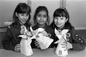 Helen Charlesworth, Sejal Shah and Kim Rowley take part in crafts at the international